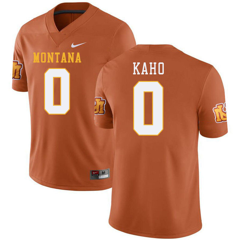 Montana Grizzlies #0 Vai Kaho College Football Jerseys Stitched Sale-Throwback